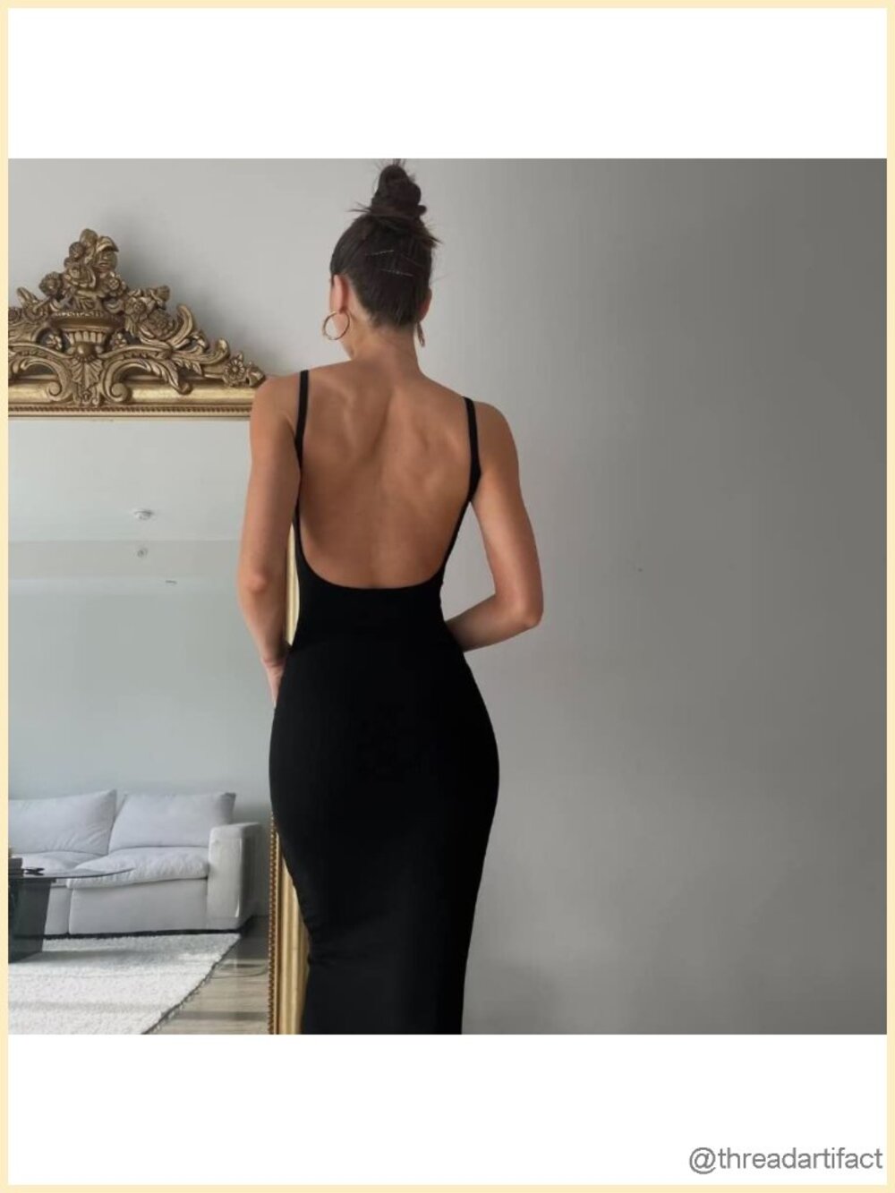 Women's Bodycon Backless Maxi Tank Dress Sleeveless Open Back Long Dress - Picture 2 of 6